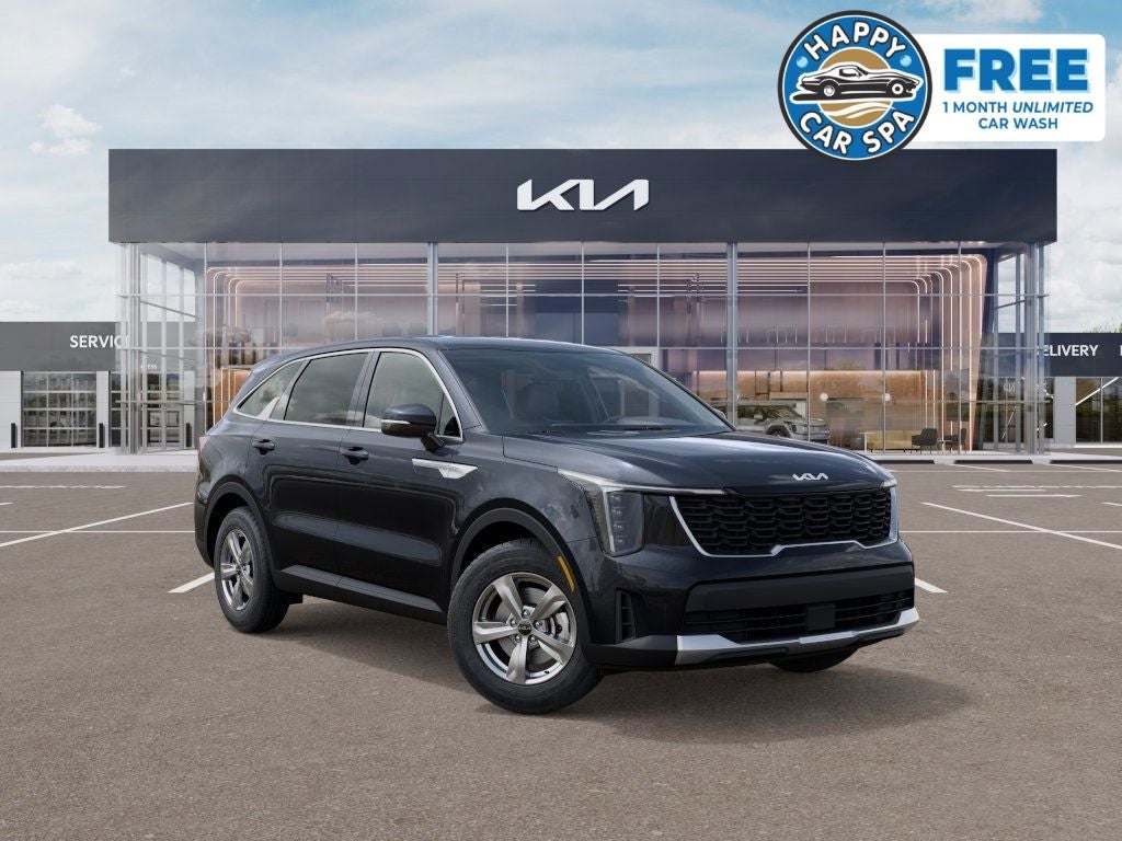 2026 Kia Sorento LX in Panthera Metal — front three-quarter view