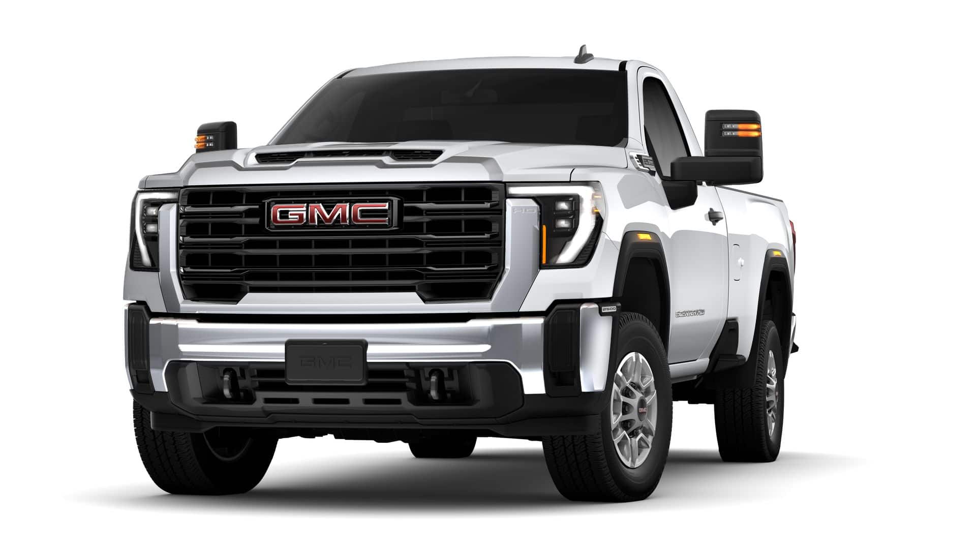 2026 GMC Sierra 2500 HD Pro in Summit White — front three-quarter view
