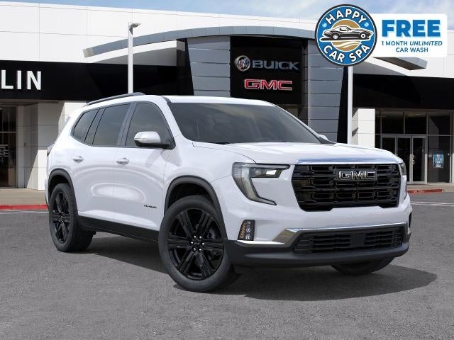 2026 GMC Acadia Elevation in Summit White — front three-quarter view