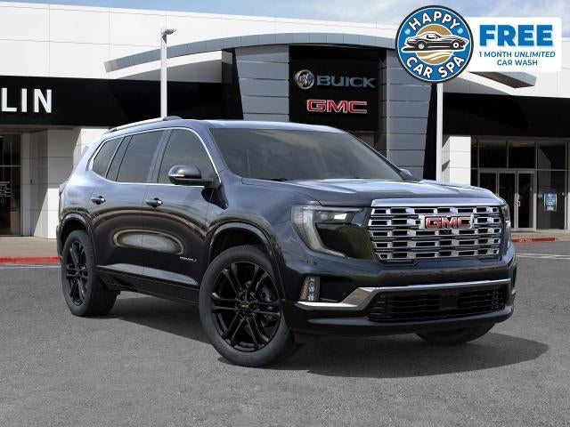 2026 GMC Acadia Denali in Ebony Twilight Metallic — front three-quarter view