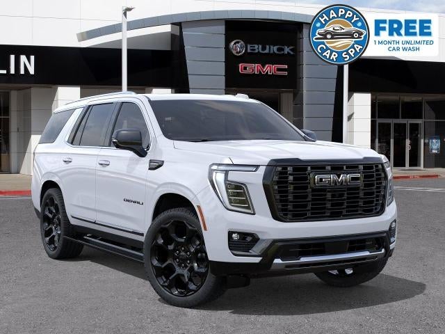 2026 GMC Yukon Denali Ultimate in Glacier White Tricoat — front three-quarter view