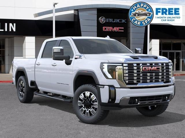 2026 GMC Sierra 2500 HD Denali in Glacier White Tricoat — front three-quarter view