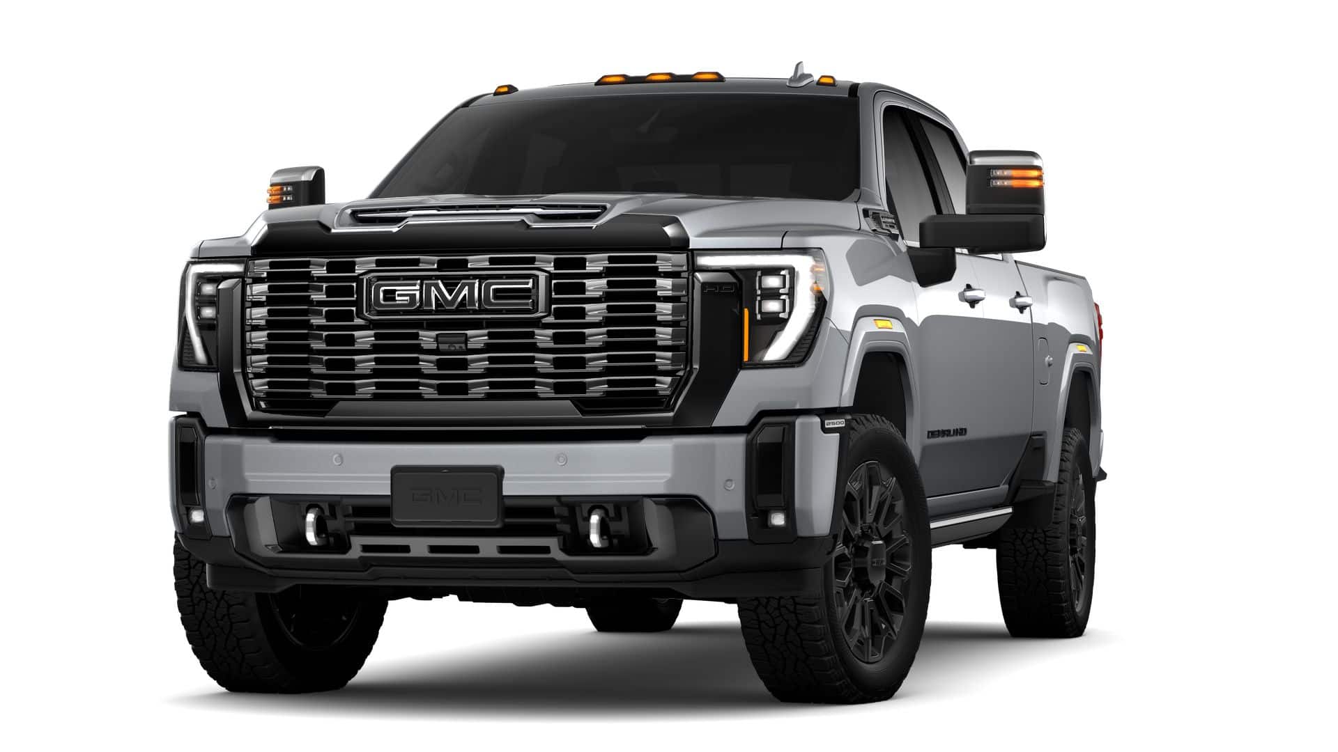 2026 GMC Sierra 2500 HD Denali Ultimate in Sterling Metallic — front three-quarter view