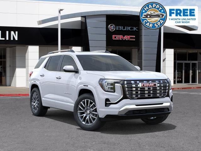 2026 GMC Terrain Denali in Glacier White Tricoat — front three-quarter view