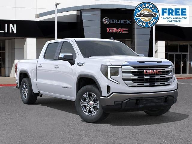 2026 GMC Sierra 1500 SLE in Summit White — front three-quarter view