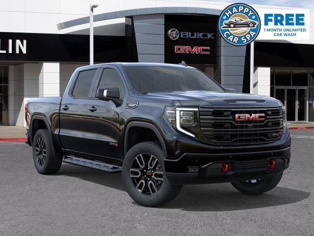 2026 GMC Sierra 1500 AT4 in Onyx Black — front three-quarter view