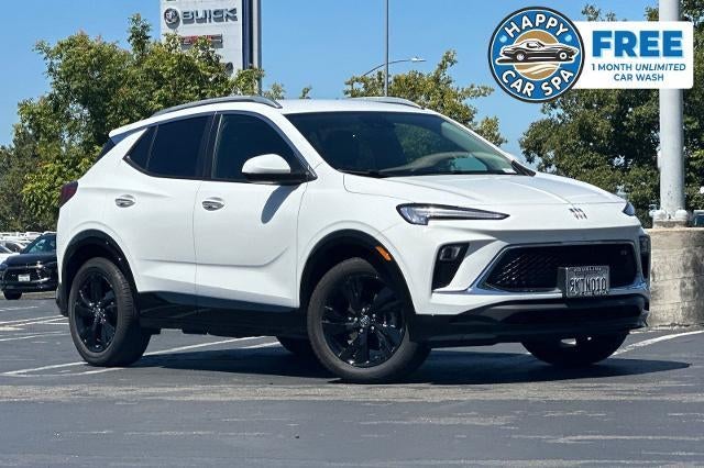 2024 Buick Encore GX Sport Touring in Summit White — front three-quarter view