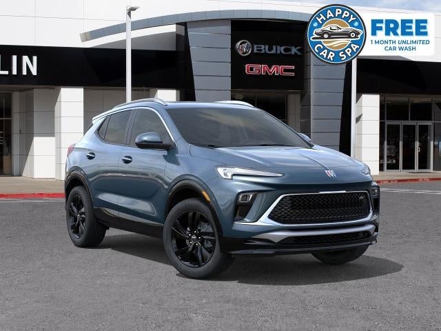 2026 Buick Encore GX Sport Touring in Ocean Blue Metallic — front three-quarter view